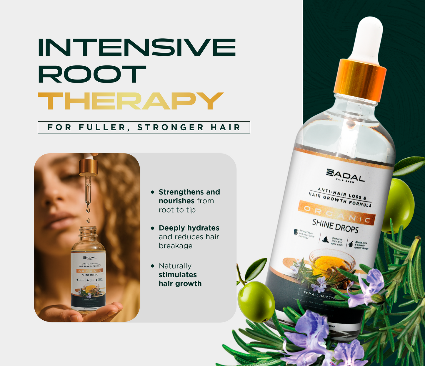 SADAL Shine Drops – Lightweight Finishing Oil for Smooth, Glossy & Frizz-Free Hair
