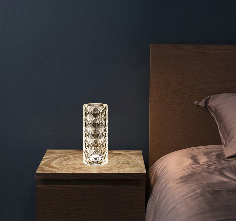Crystal Lamp Table