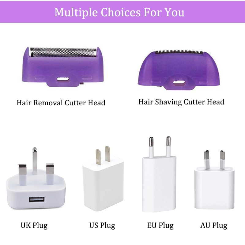 Women Epilator Body Hair Shaver Removal Tool