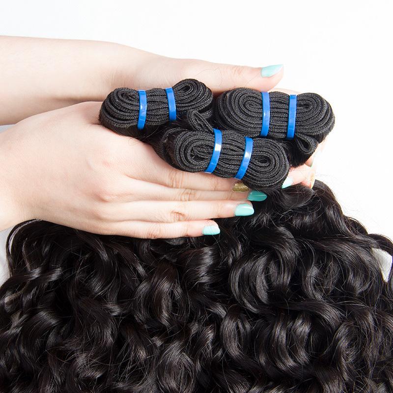 Grade 9A 3 bundles Water wave No Tange No Shedding 100% Human hair π«