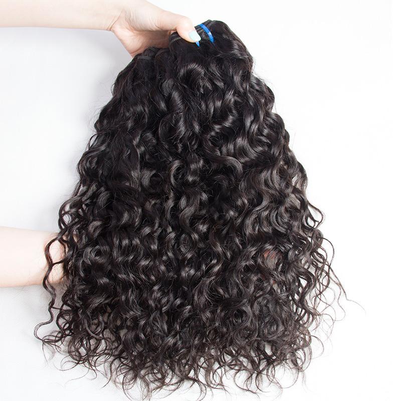 Grade 9A 3 bundles Water wave No Tange No Shedding 100% Human hair π«