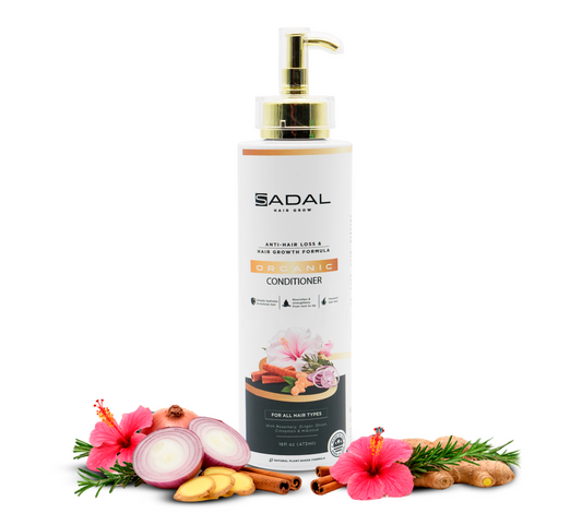 SADAL Organic Hair Growth Conditioner for Women – Hydrating & Strengthening Formula with Herbal Extracts for Smooth, Healthy Hair