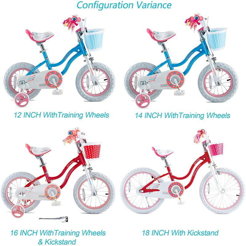 Kids Bike Star Girl 12 In  Basket Training Wheels Blue Child's Cycle