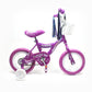 12 In. Kid&#39;s Bike for 2-4 Years Old,  for Girls with Front Basket, EVA Tires with Training Wheels and Coaster Brake, Purple