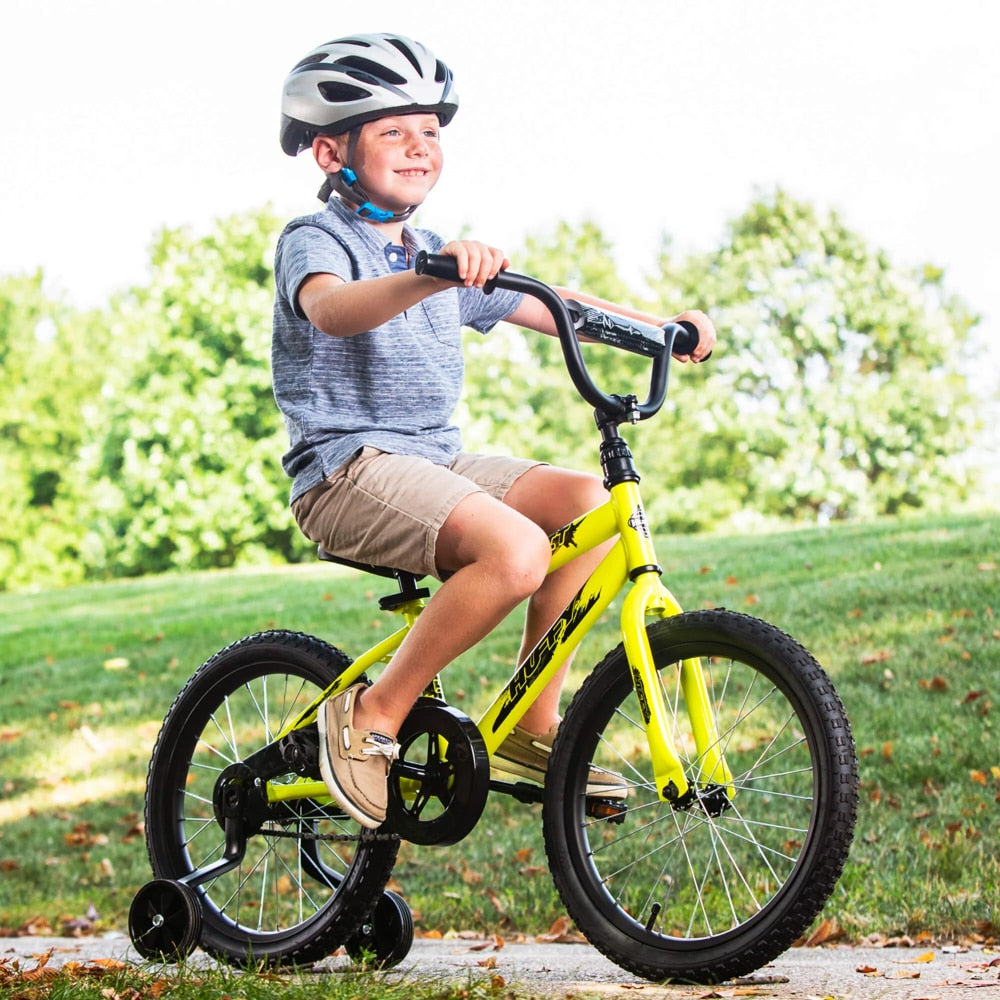 Huffy 18 In. Rock It Boy Kids Bike, Powder Yellow Bicycle