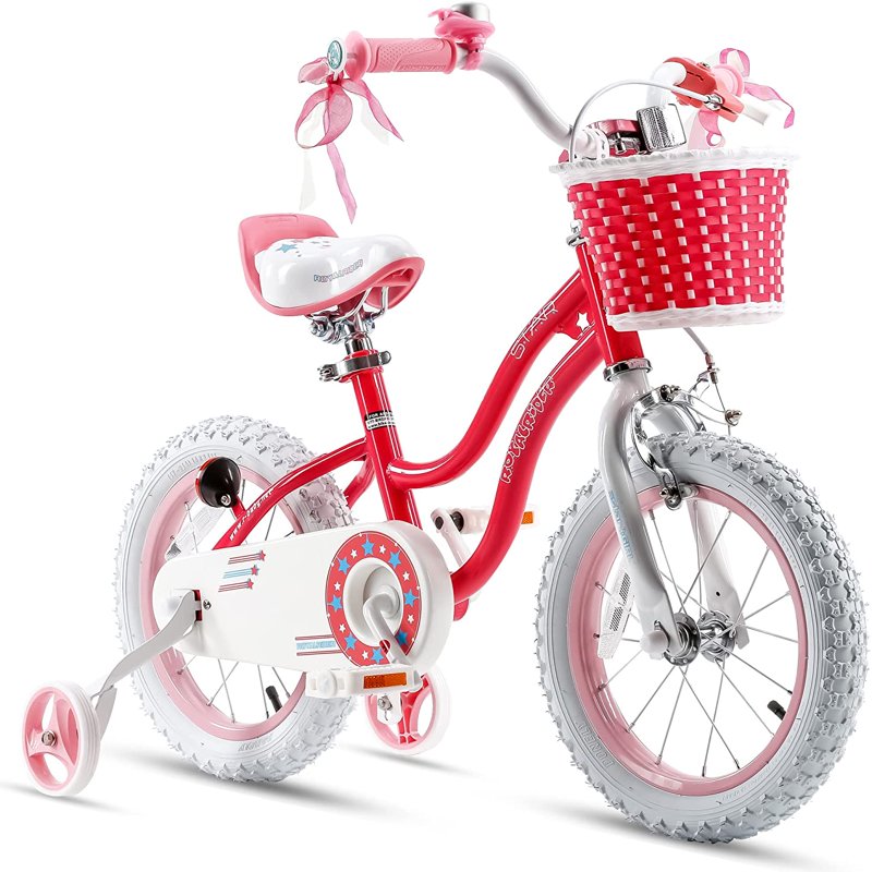 Kids Bike Star Girl 12 In  Basket Training Wheels Blue Child's Cycle