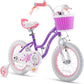 Kids Bike Star Girl 12 In  Basket Training Wheels Blue Child's Cycle