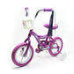 12 In. Kid&#39;s Bike for 2-4 Years Old,  for Girls with Front Basket, EVA Tires with Training Wheels and Coaster Brake, Purple