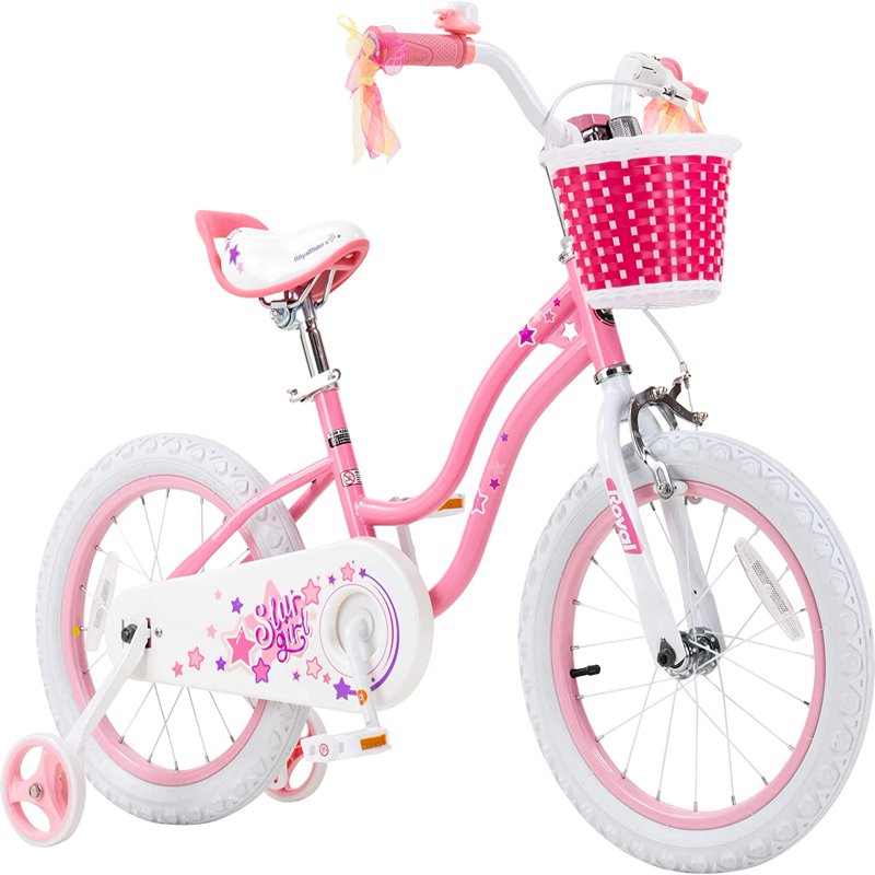 Kids Bike Star Girl 12 In  Basket Training Wheels Blue Child's Cycle