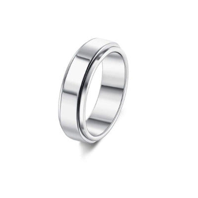 Stainless Steel Rotatable Ring To Relieve Anxiety