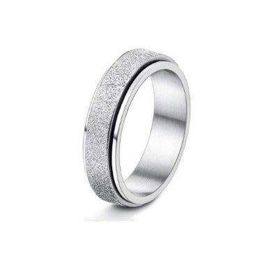 Stainless Steel Rotatable Ring To Relieve Anxiety