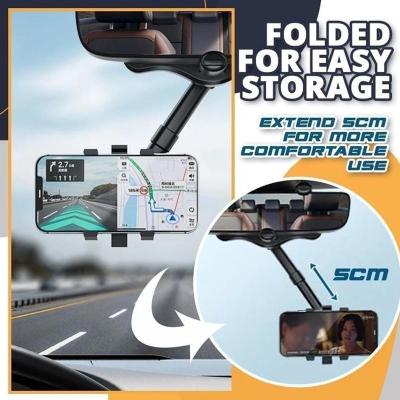 2022 Rearview Mirror Phone Holder For Car Rotatable And