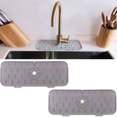 Kitchen Silicone Faucet Absorbent Mat Sink Splash