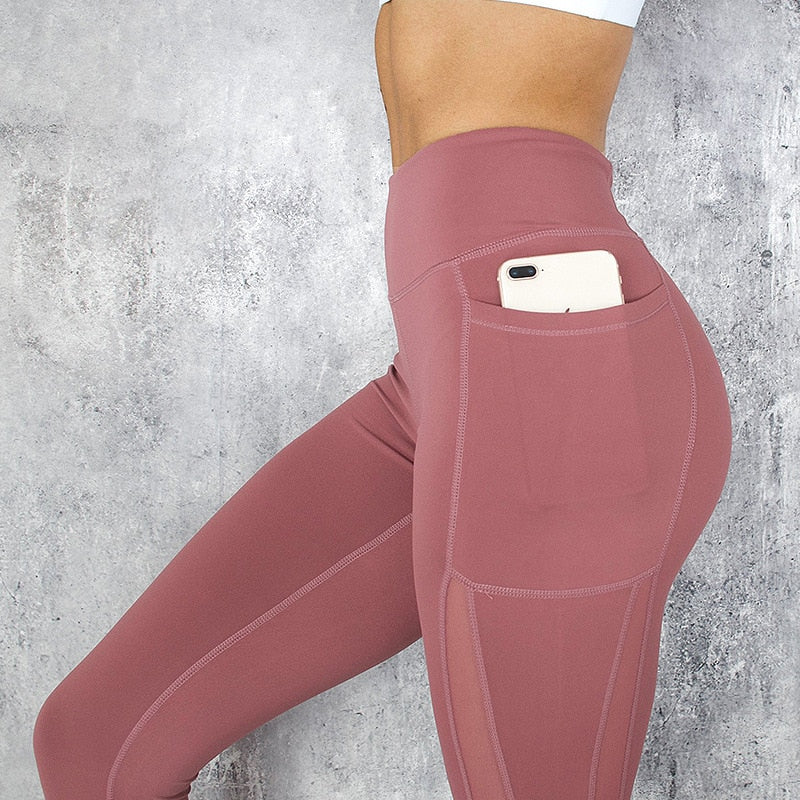 Women Leggings Mujer Pocket Push Up  Active Wear