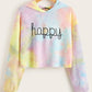 Hoodies Women Rainbow Tie Dye Print Women's Sweatshirt
