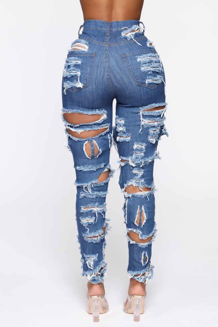 2020 New Fashion Woman Ripped Jeans