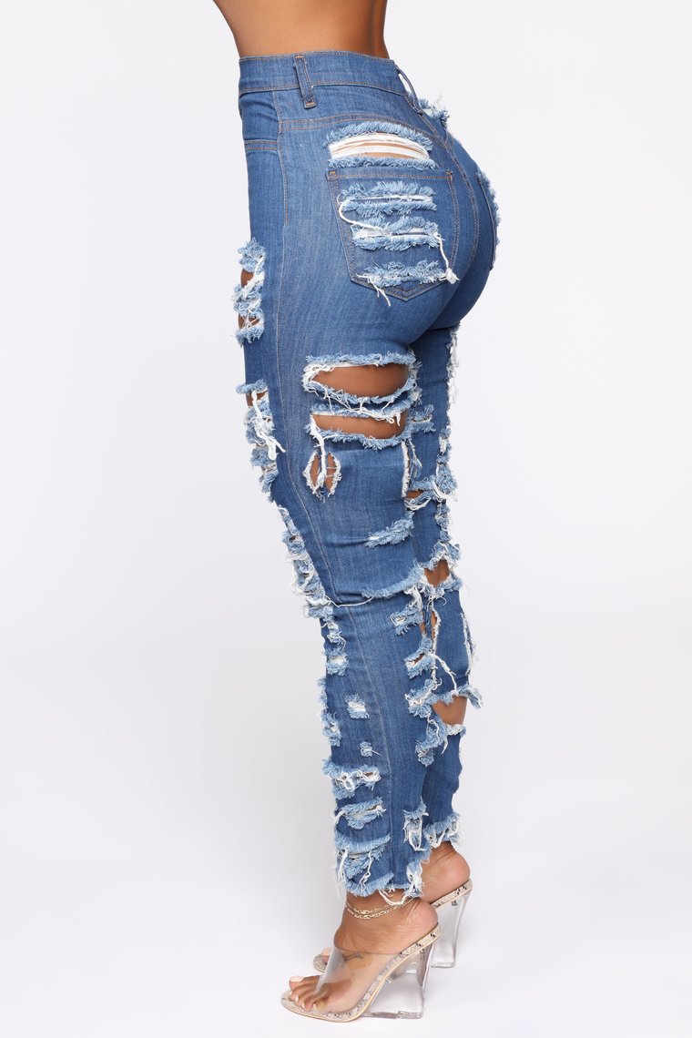 2020 New Fashion Woman Ripped Jeans