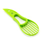 3 In 1 Avocado Slicer Shea Corer Butter Fruit Peeler Cutter Pulp Separator Plastic Knife Kitchen Vegetable Tools Kitchen Gadgets