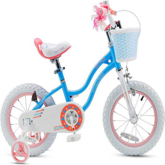 Kids Bike Star Girl 12 In  Basket Training Wheels Blue Child's Cycle