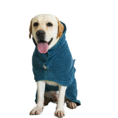 Absorbent Pet Bathrobe With Waist-wrapped Microfiber