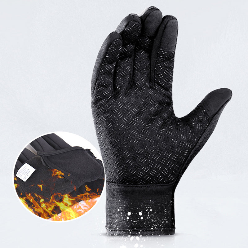 Winter Gloves Touch Screen Riding Motorcycle Sliding Waterproof Sports Gloves With Fleece