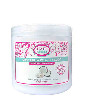 Hair Plus Mascarilla De Ajo & Coco