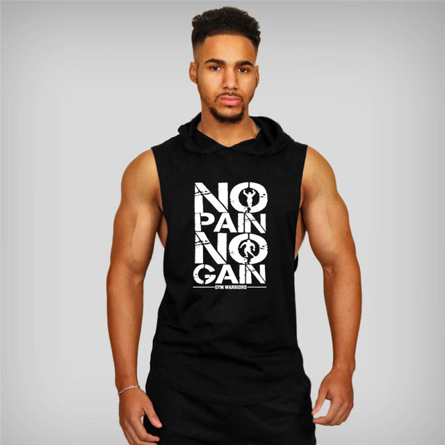 Cotton Sleeveless Vest Sweatshirt Fitness