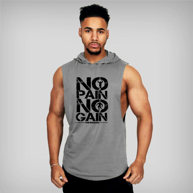 Cotton Sleeveless Vest Sweatshirt Fitness