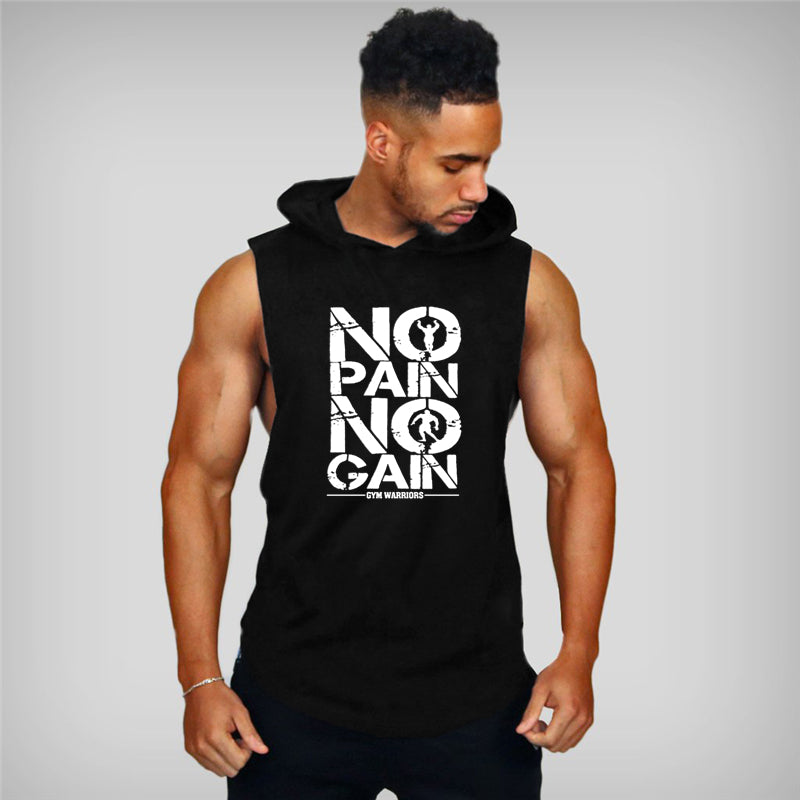 Cotton Sleeveless Vest Sweatshirt Fitness