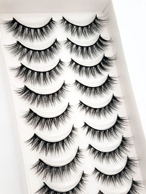 NEW 2/5/10 Pairs Natural False Eyelashes