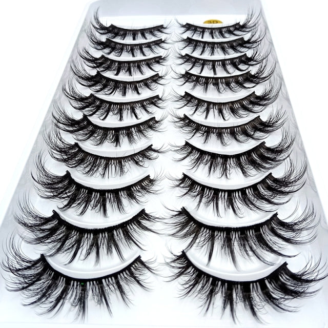 NEW 2/5/10 Pairs Natural False Eyelashes