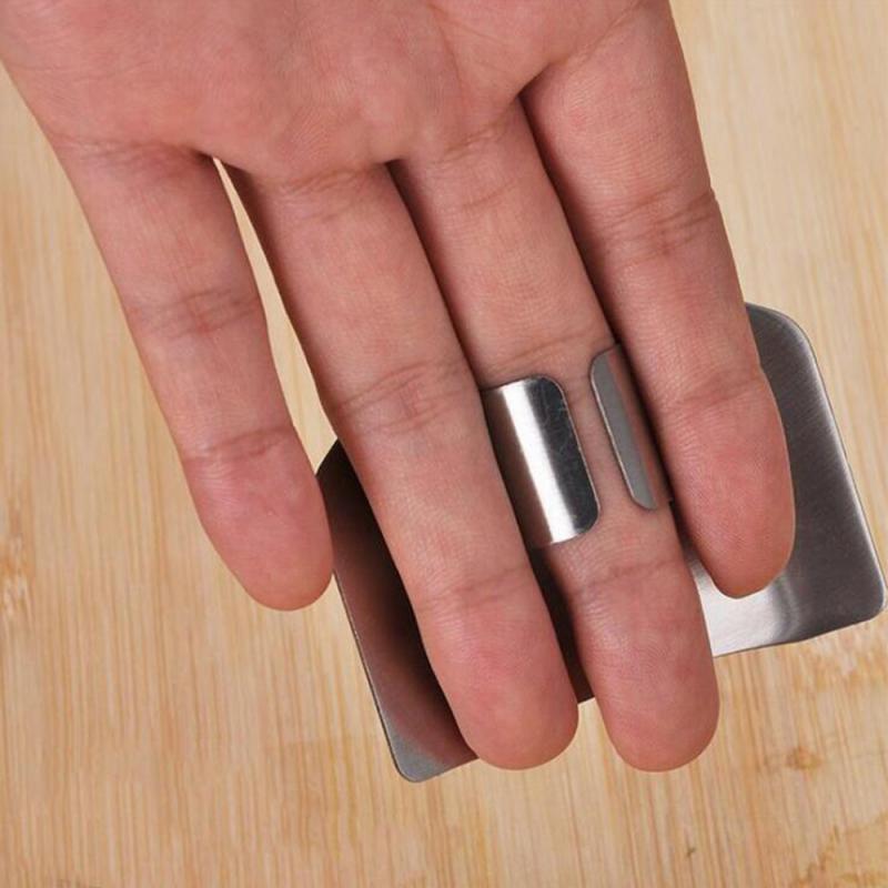 Stainless Steel Finger Guard Finger Hand Cut Hand Protector Knife Cut Finger Protection Tool Kitchen Cooking Knives Accessories