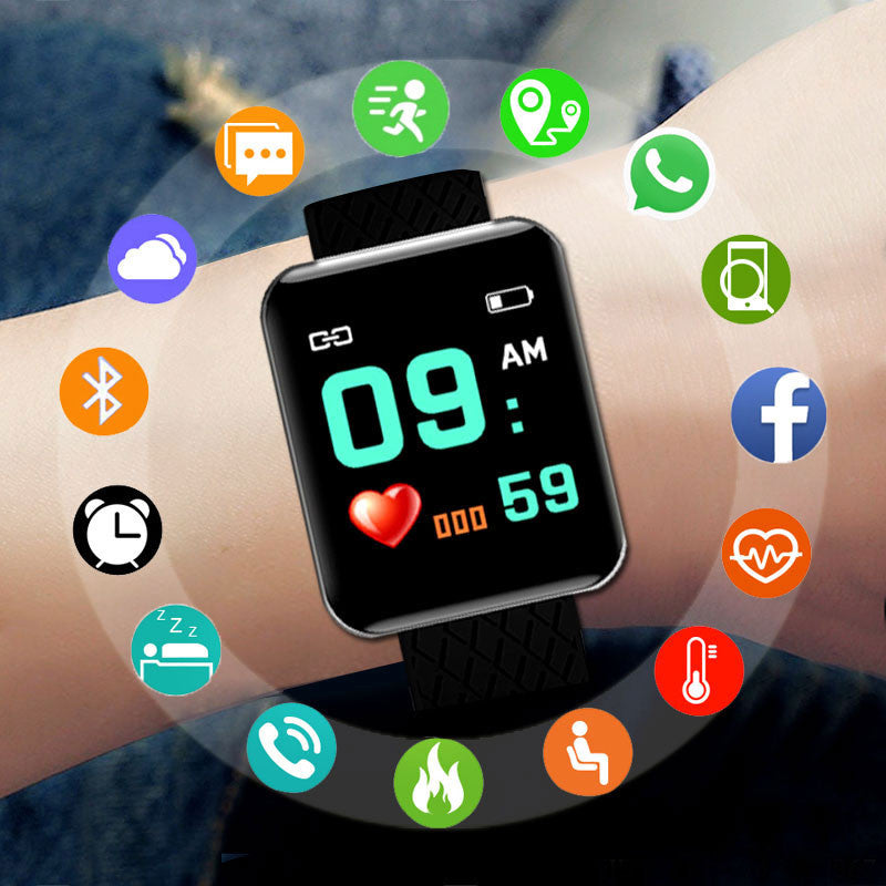 Men Women Smart Watch Blood Pressure Waterproof