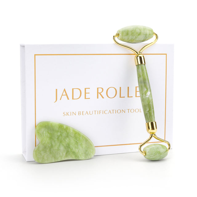 Facial Gua Sha Jade Stone Anti-aging Wrinkle Skin Care Beauty Health Set Box