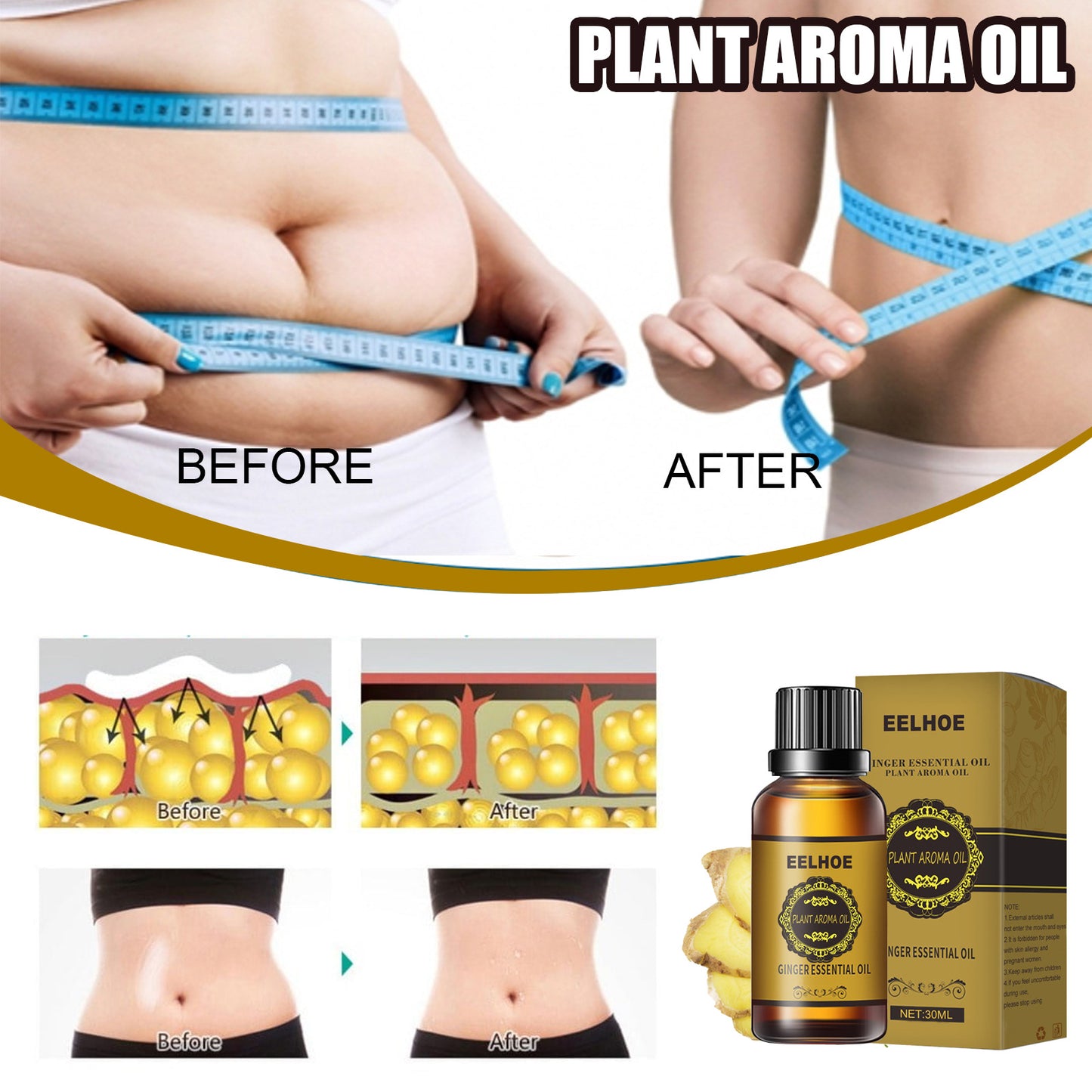 Slimming Oil Weight Loss Cellulite Removal