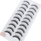 NEW 2/5/10 Pairs Natural False Eyelashes