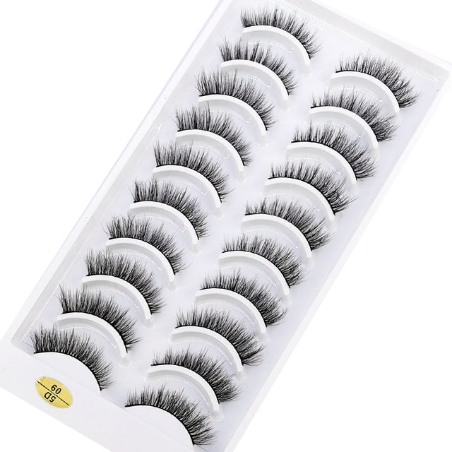 NEW 2/5/10 Pairs Natural False Eyelashes