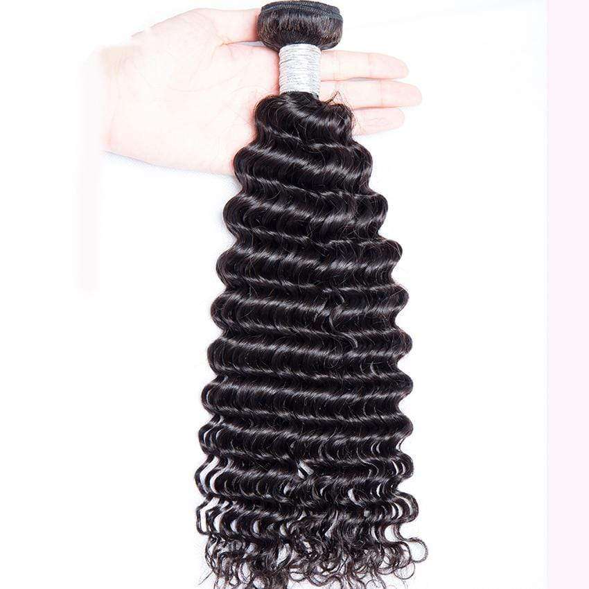 10A Remy Hair Bundles - 4 Texture #1b