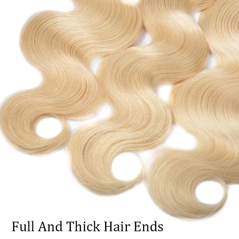 613 Blonde Hair Weave Bundles 12-30 Inch Body wave Virgin 1Bundle