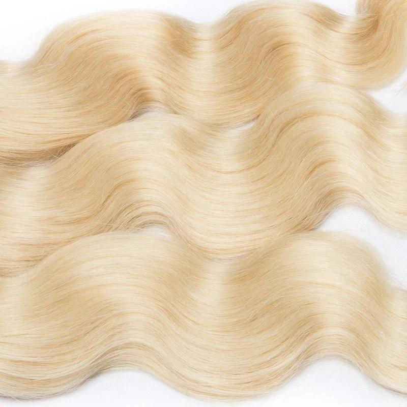 613 Blonde Hair Weave Bundles 12-30 Inch Body wave Virgin 1Bundle