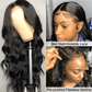 Lace Frontal Wigs 13x4 Body Wave Human Hair Wigs 250% 180% Density #1B Natural Color