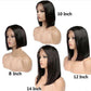 Bob Lace Wigs Short Style Human Hair Wigs Middle Part For Women Natural Color
