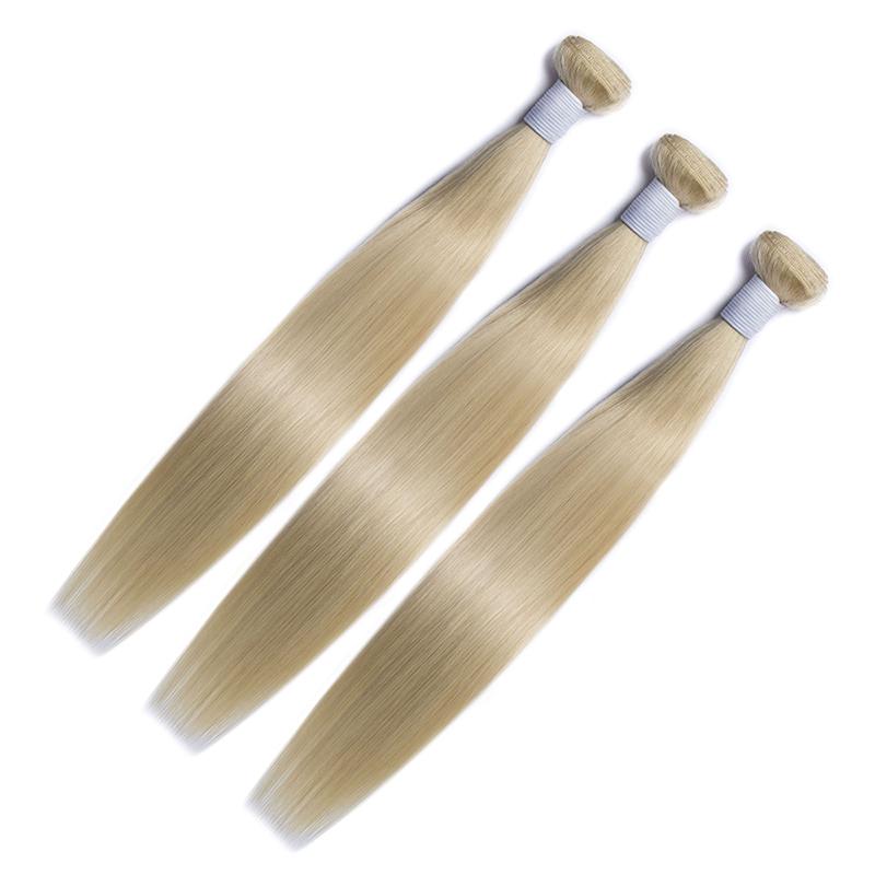 613 Blonde Hair Weave Bundles 12-30 Inch Straight Virgin 1Bundle