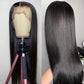 Queenhair 13x4 Lace Frontal Wigs Human Hair Straight Wigs Lace Front Natural Color Pre Plucked 180% 250% Density